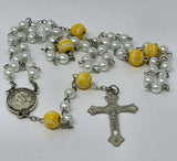 TENNIS SPORTS ROSARY WITH ST. CHRISTOPHER