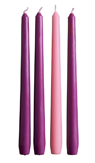 ADVENT TAPER CANDLE SET