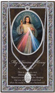 DIVINE MERCY MEDAL CHAIN-CARD