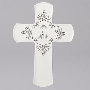 MR & MRS PORCELAIN CROSS