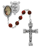 RED DIVINE MERCY ROSARY