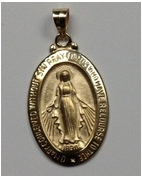 14KT GOLD MIRACULOUS MEDAL