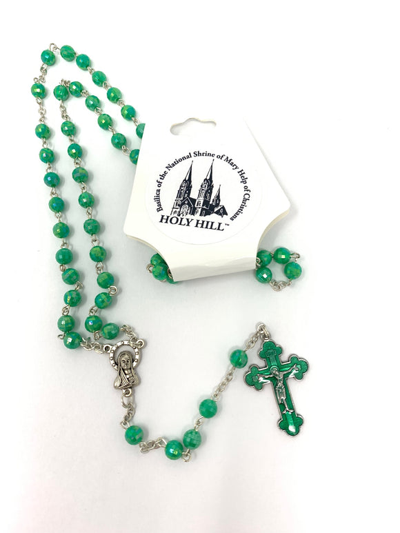 GREEN ROS. W/ENAMEL CRUX