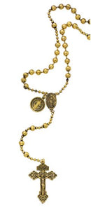 GOLD PLATE ST. BENEDICT ROSARY