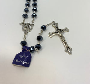 ROSARY METALLIC CRYSTAL BLACK