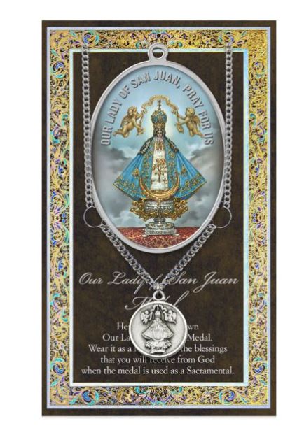 OUR LADY OF SAN JUAN MEDAL & CHAIN