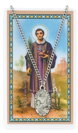 ST. STEPHEN MEDAL WITH PRAYER CARD