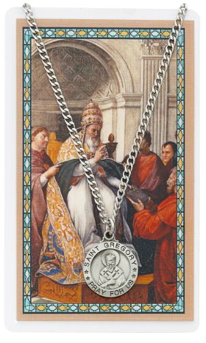 ST. GREGORY MEDAL WITH PRAYER CARD