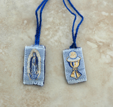 BLUE OUR LADY OF GUADALUPE SCAPULAR