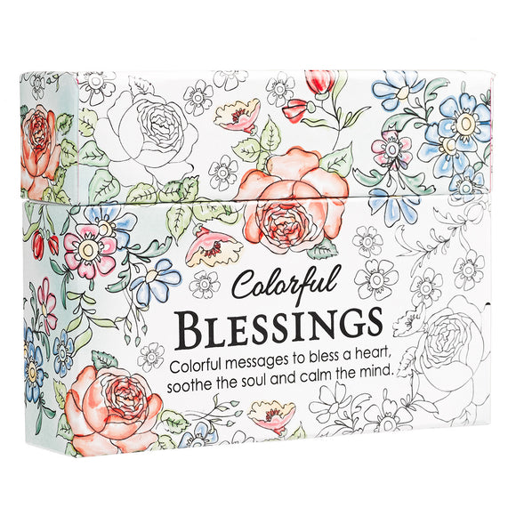 COLORFUL BLESSINGS CARDS - ADULT COLORING