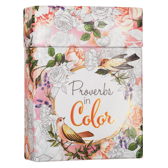 PROVERBS IN COLOR CARDS - ADULT COLORING