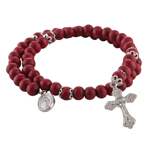 RED WRAP SCENTED ROSARY