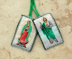 SCAPULAR WITH OLO GUADALUPE AND SAINT JUDE