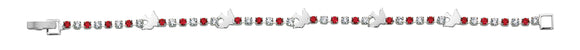 RED AND SILVER HOLY SPIRIT BRACELET