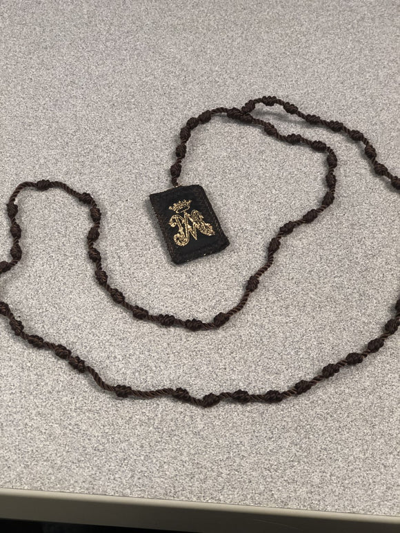 MEXICAN KNOT ROSARY WITH SCAPULAR